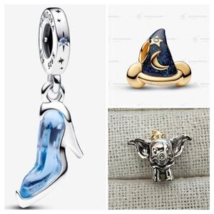 Authentic Pandora Disney Charm Trio